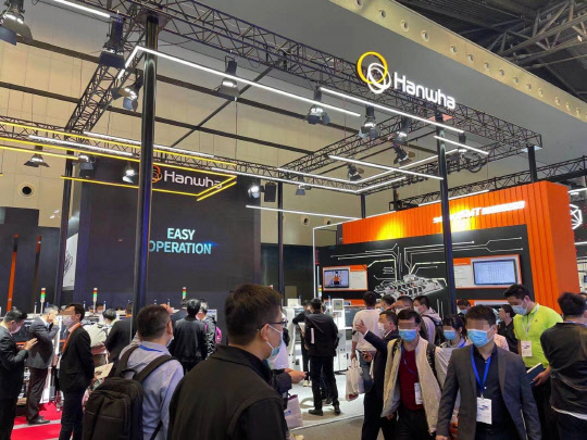 한화정밀기계 NEPCON CHINA 2021 전시관 이미지. <한화정밀기계 제공>